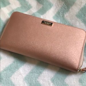 Rose gold Kate Spade wallet